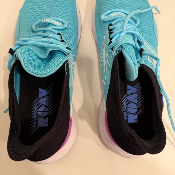 New Balance Fresh Foam Roav Blue Blk Running Shoes Womens 12 Lightweight Comfort - Picture 7 of 8